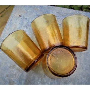 Verres ambre granité LEVER