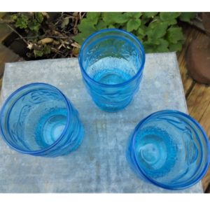 Verres ITALY couleur bleue