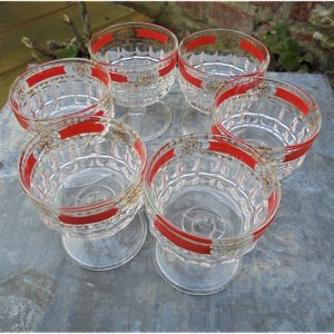Carafe liqueur et verres ITALY vintage