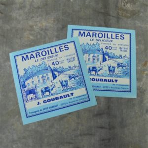 Lot de 2 étiquettes Maroilles