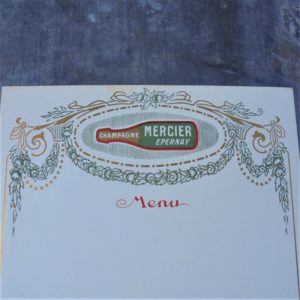 2 Menus Champagne MERCIER