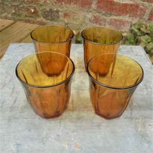 4 verre VERECO ambre