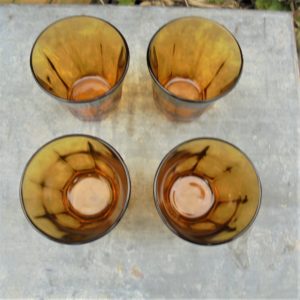 4 verre VERECO ambre