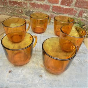 6 tasses VERECO ambre