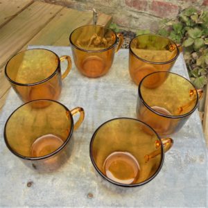 6 tasses VERECO ambre