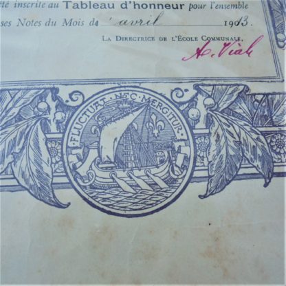 Tableau d'Honneur 1913