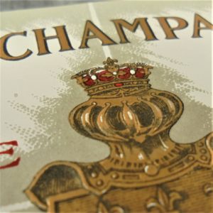 Etiquette blason FINE CHAMPAGNE