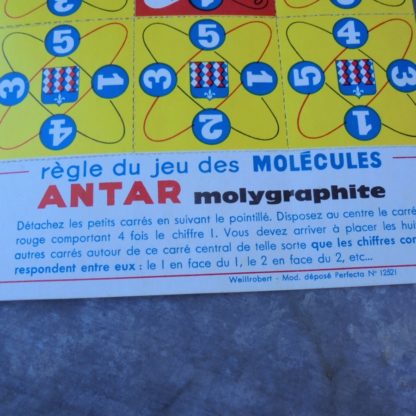 Jeu ANTAR Molygraphite Molécules