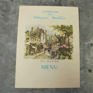 Menu Paquebot Pierre LOTI