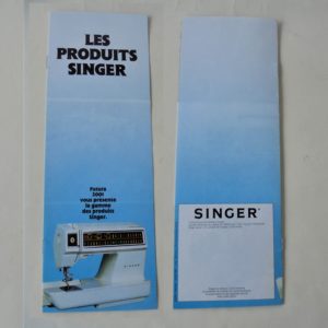 Dépliant SINGER 1980s