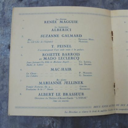 Programme KODAK 1926