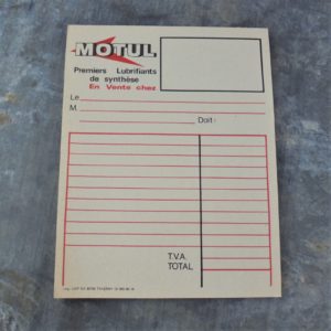 Carnet MOTUL