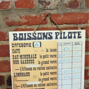 TARIF Boissons PILOTE