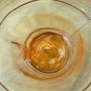 6 verres couleur ambre